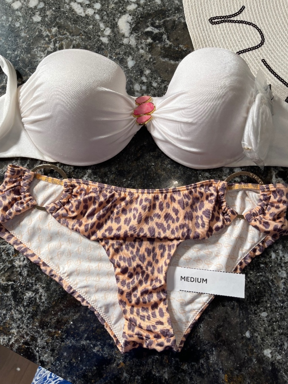 Victoria Secret bandeau bikini set 36D/M